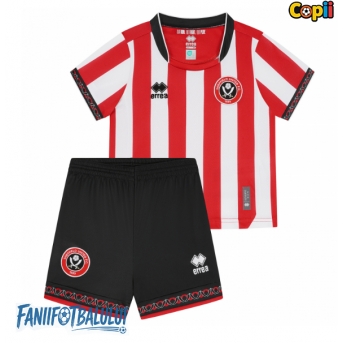 Sheffield United Echipament de Fotbal Replică 2025-26 Copii Acasa (+ Șorturi)